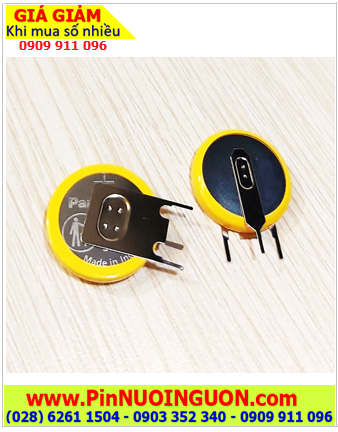Panasonic CR2032/GVFN (chân thép-3 chấu), Pin CMOS lithium 3v Panasonic CR2032/GVFN 